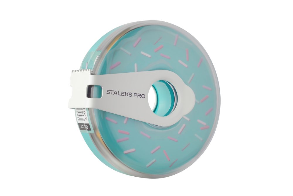 Nail file refill roll in a plastic case Bobbinail STALEKS PRO 100 grit  (7meters) image 0
